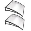 100x100 5mm PC Hollow Sheet Awning 2 Sets Unit