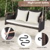 2-Person Patio Rattan Porch Swing