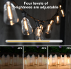 Outdoor LED string lights 2W, 15m, 15 pc outdoor patio string lights with 15 pc shock-resistant Edison style LED bulbs