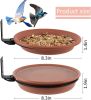 2 Pack hanging foldable hummingbird feeder; bird feeder; bird water feeder; creative bird nest in the garden; with brackets