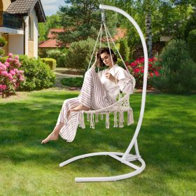 Hanging Chair Stand (Stand Only), Hammock Chair Stand for Indoor Outdoor, Heavy Duty 330 Pound Weight Capacity