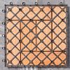 (Set of 10) Hanalei Eucalyptus Interlocking Wooden Decktile in Red Brown