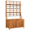 Storage Box with Trellis 39"x19.7"x63" Solid Wood Acacia