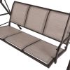 3 Person Outdoor Patio Swing,steel frame textlene seats Steel Frame swing chair XH