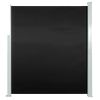 Patio Terrace Side Awning 63"x118" Black