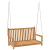 Swing Bench Solid Teak Wood 44.9"x23.6"x25.2"