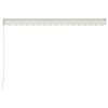 Manual Retractable Awning 157.5"x118.1" Cream