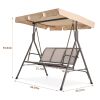 3 Person Outdoor Patio Swing,steel frame textlene seats Steel Frame swing chair XH