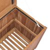 Patio Storage Box 47.2"x19.7"x22.8" Solid Teak Wood