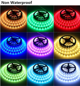 LED Light Strips Highlight 60 Light Beads Epoxy Waterproof Soft Strips (Option: IP20 red-100cm)