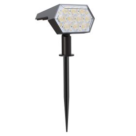 Solar Light Outdoor 92 LED Spotlight IP67 Waterproof (Option: White-1PC-USB)