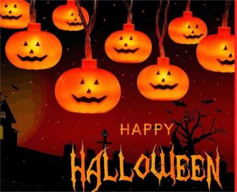 Halloween Decoration Jack-O '-Lantern Led String Of Lights Battery Box Party Halloween Jack-O' -Lantern String (Length: 3m20l-battery)